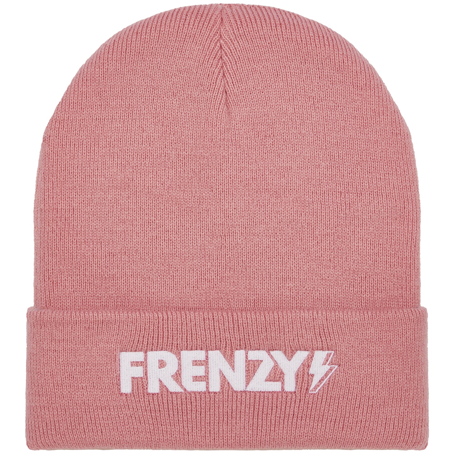 Logo Cuffed Beanie Pink/White