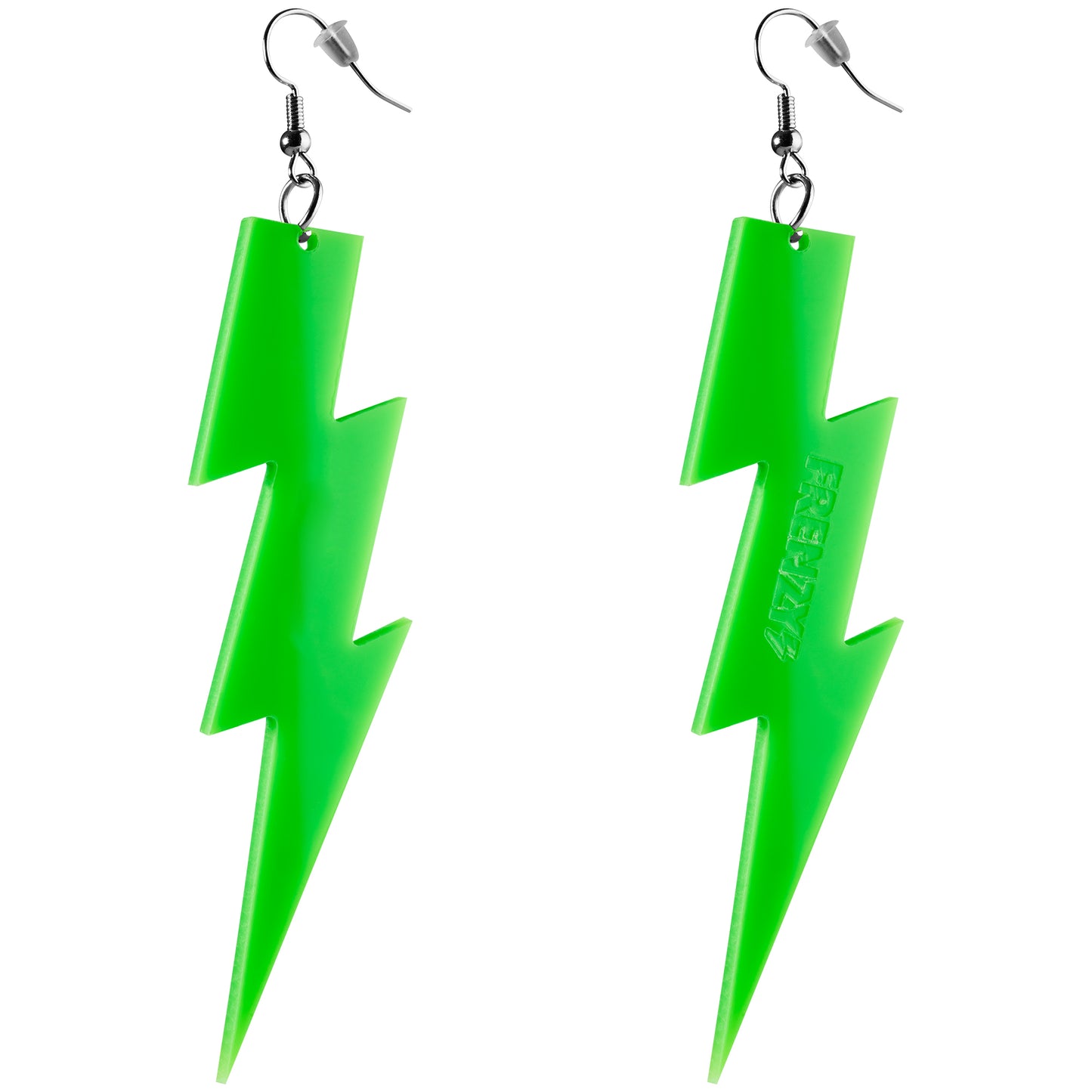 Blitz Ohrringe (Neongrün)