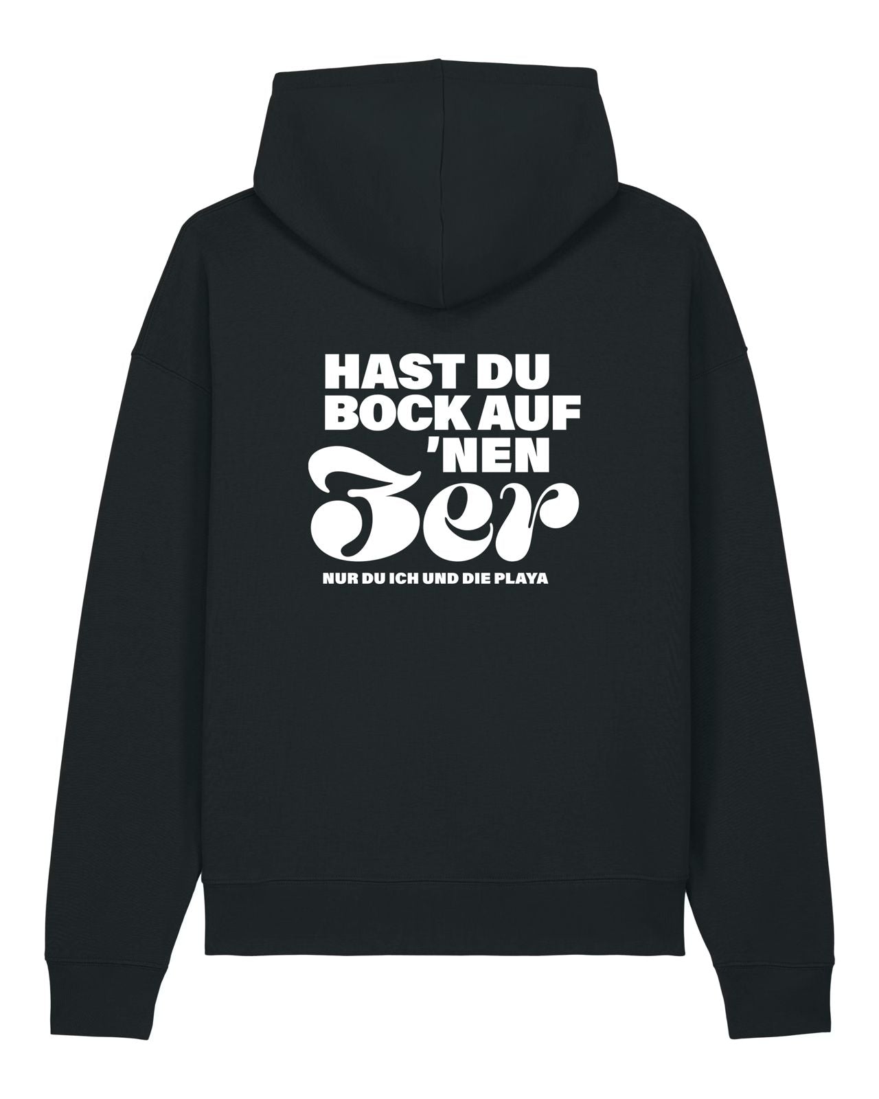 3er Oversized Hoodie Deep Black