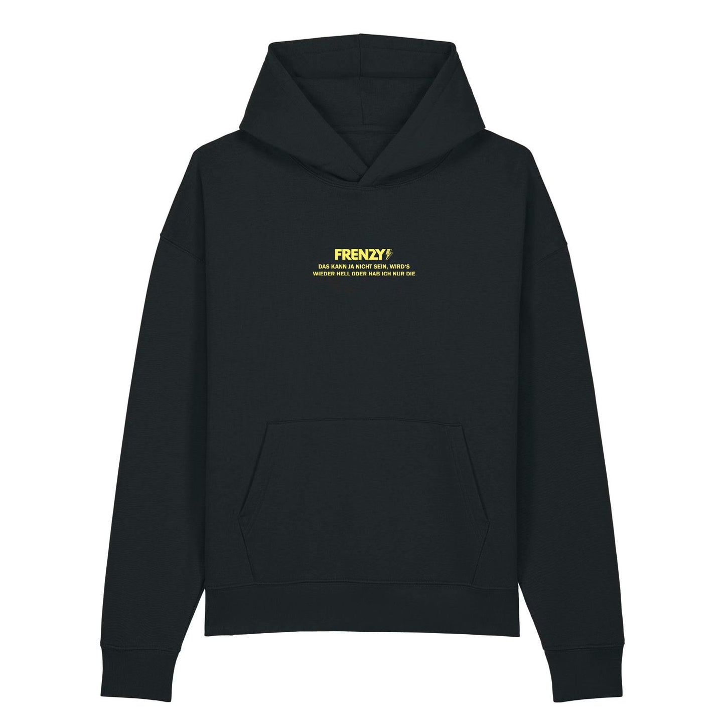 Lampen an Oversized Hoodie Deep Black
