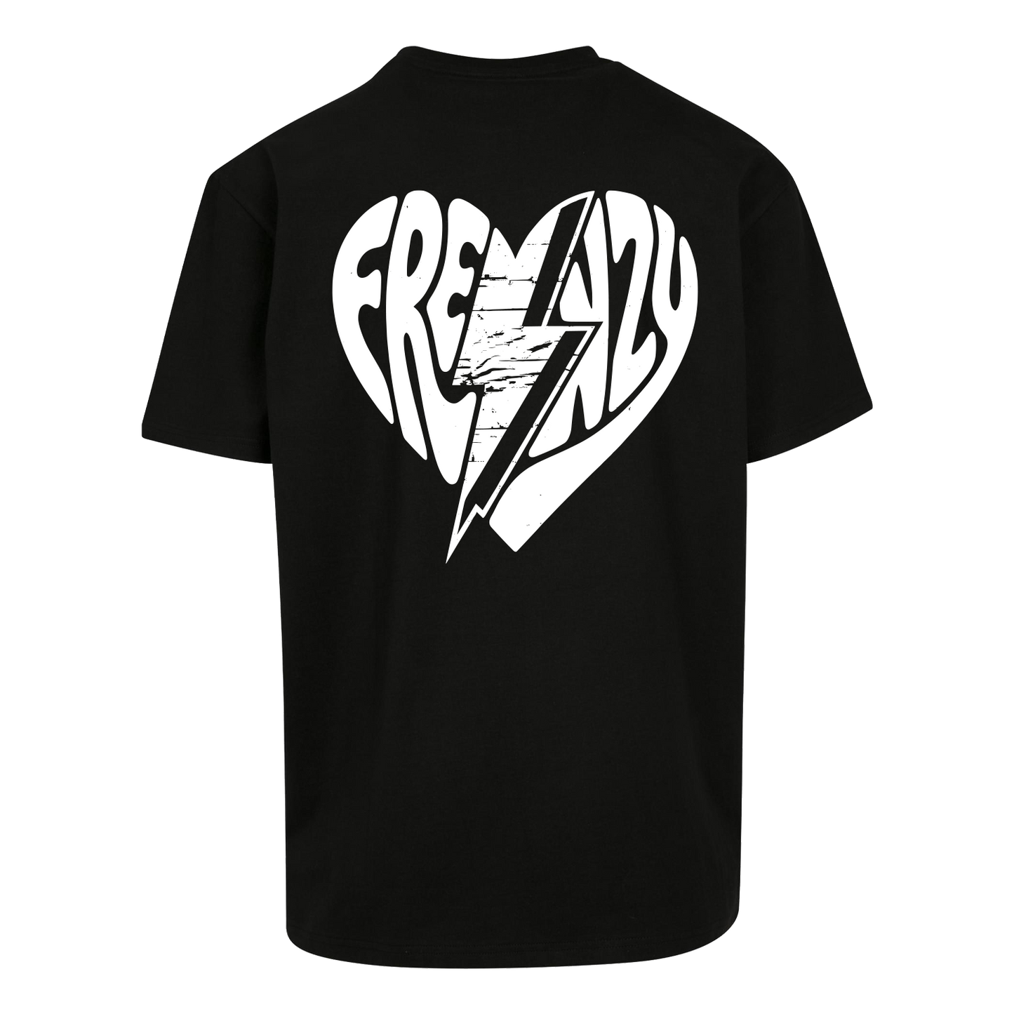 Frenzy Heart Oversized Shirt Black/White