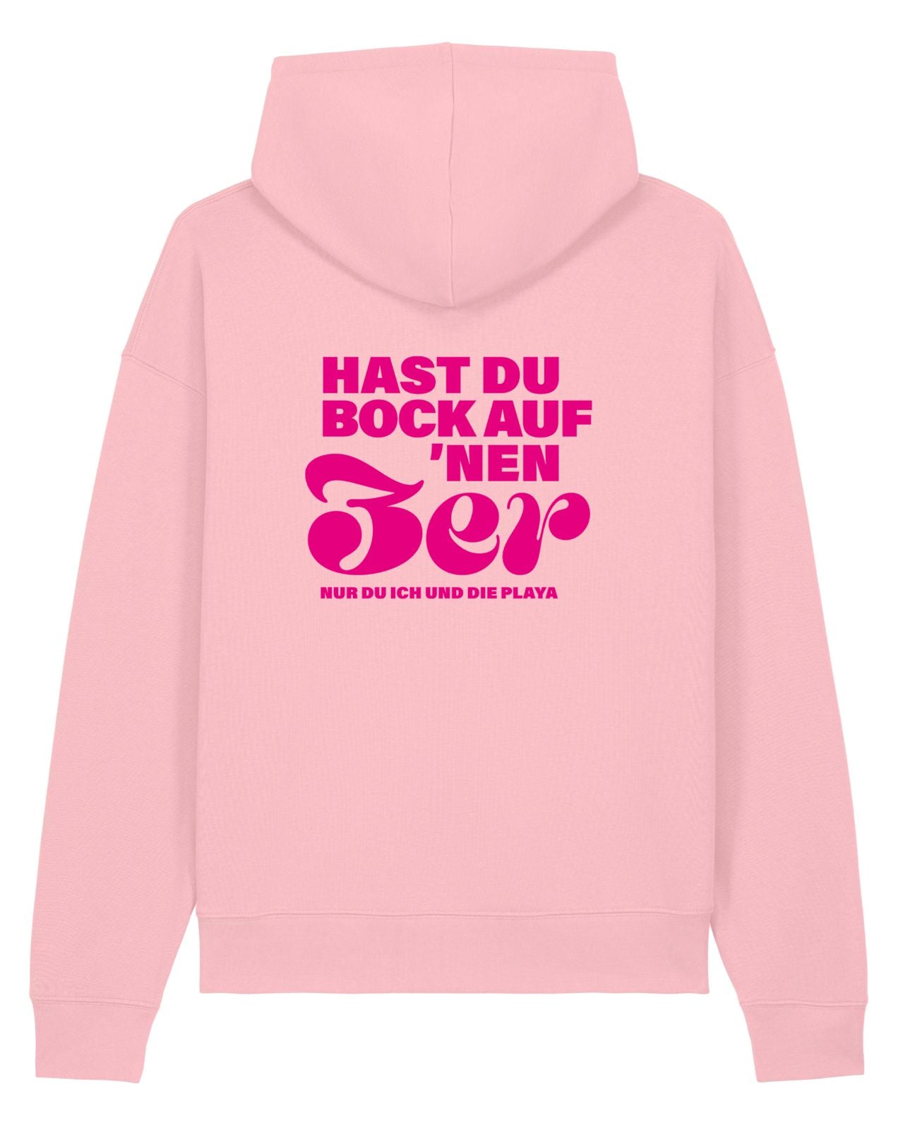 3er Oversized Hoodie in Soft Pink