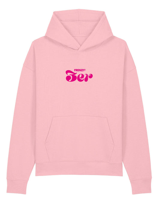 3er Oversized Hoodie in Soft Pink