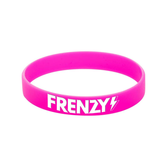 Silikon Armband Pink/White