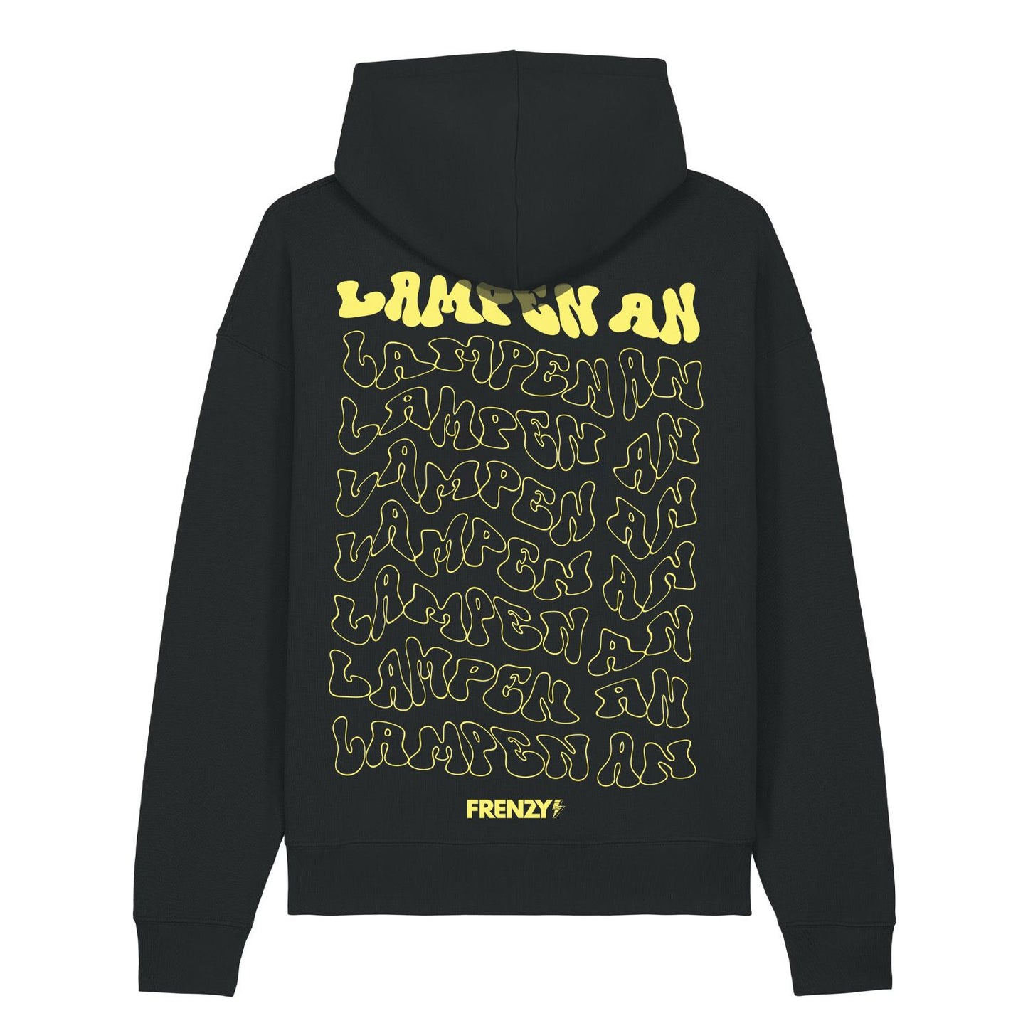 Lampen an Oversized Hoodie Deep Black