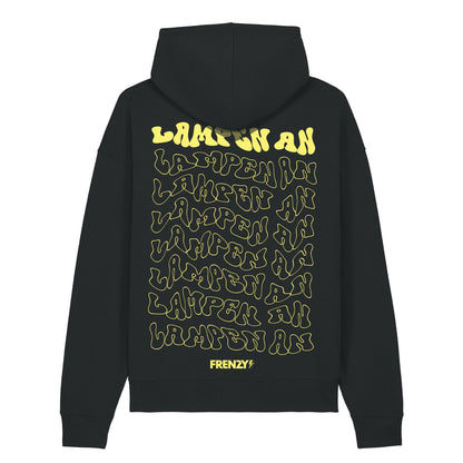 Lampen an Oversized Hoodie Deep Black