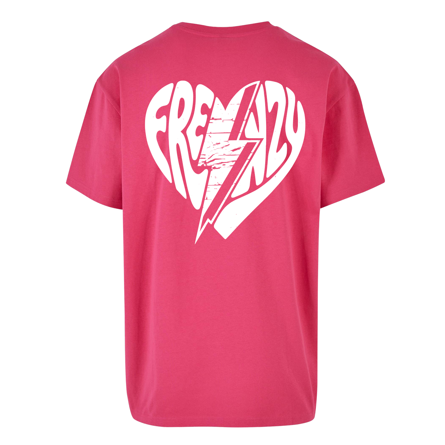 Frenzy Heart Oversized Shirt Pink/White
