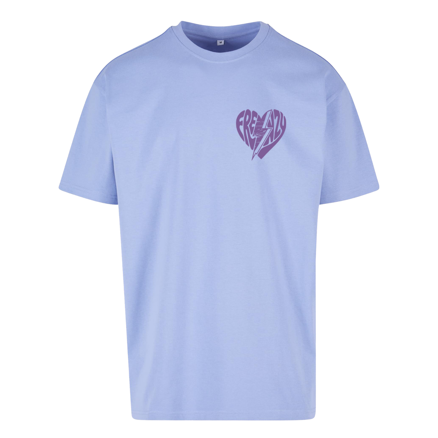 Frenzy Heart Oversized Shirt Viola Blue/Lila