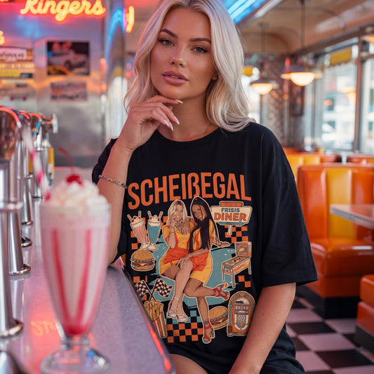 Scheißegal Diner Oversized Shirt