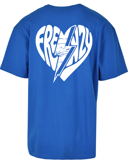 Frenzy Heart Oversized Shirt Intense Blue