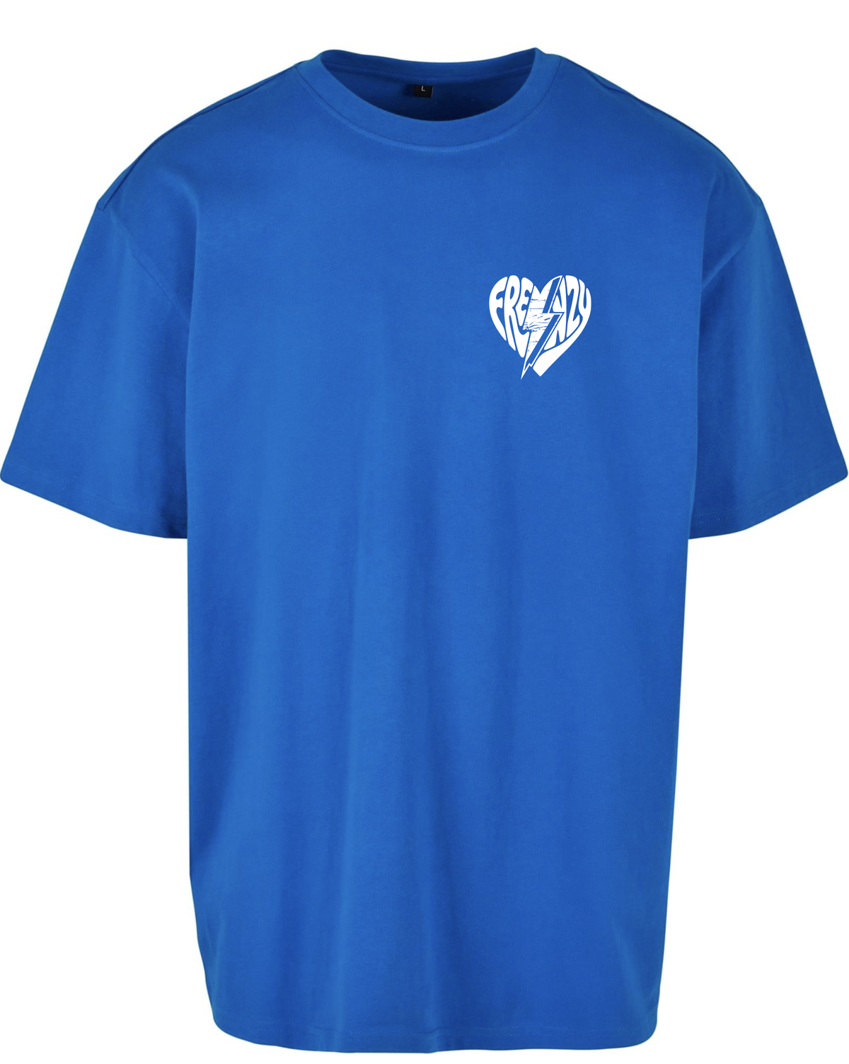 Frenzy Heart Oversized Shirt Intense Blue